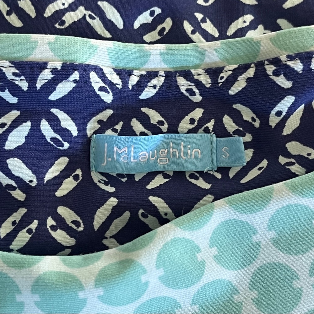 J. Mclaughlin Geometric Patterned Leggings - Size… - image 3